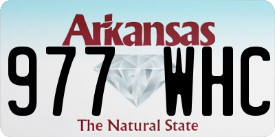 AR license plate 977WHC