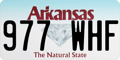 AR license plate 977WHF