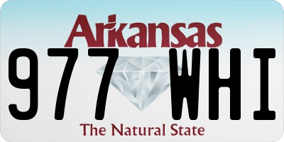 AR license plate 977WHI