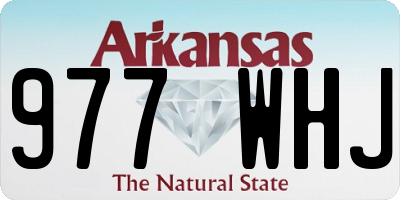 AR license plate 977WHJ
