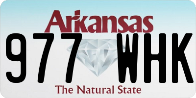 AR license plate 977WHK