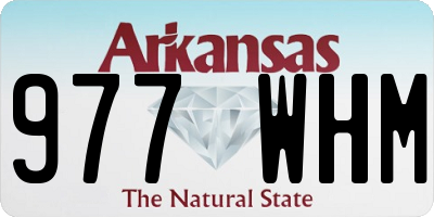 AR license plate 977WHM