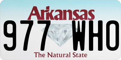 AR license plate 977WHO