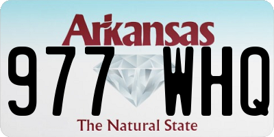 AR license plate 977WHQ