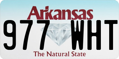 AR license plate 977WHT