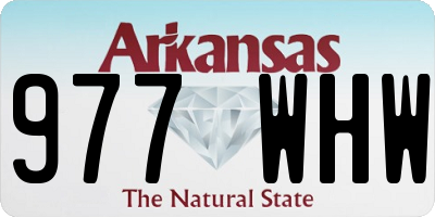 AR license plate 977WHW