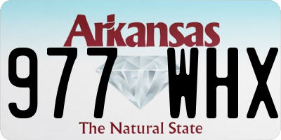 AR license plate 977WHX