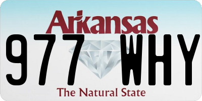AR license plate 977WHY