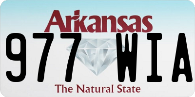 AR license plate 977WIA