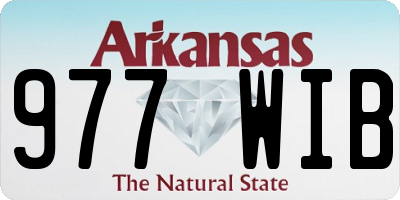 AR license plate 977WIB