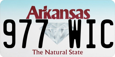 AR license plate 977WIC