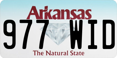 AR license plate 977WID