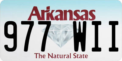 AR license plate 977WII