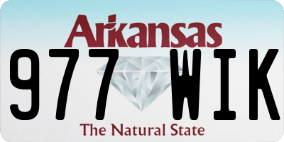 AR license plate 977WIK