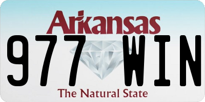 AR license plate 977WIN