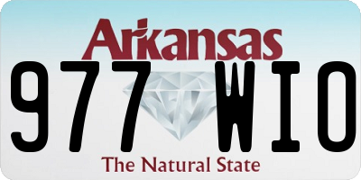 AR license plate 977WIO
