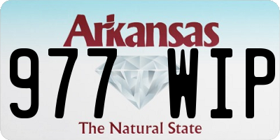 AR license plate 977WIP