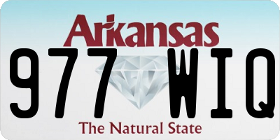AR license plate 977WIQ