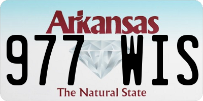 AR license plate 977WIS