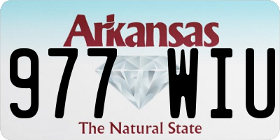 AR license plate 977WIU