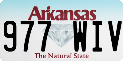 AR license plate 977WIV