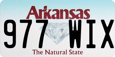 AR license plate 977WIX