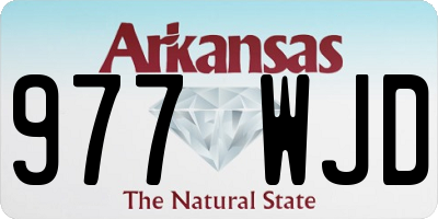 AR license plate 977WJD