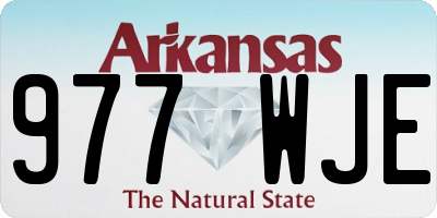 AR license plate 977WJE