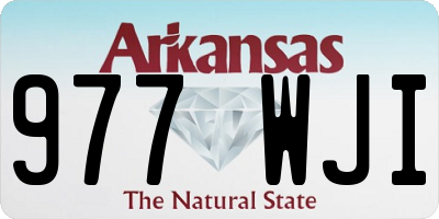 AR license plate 977WJI