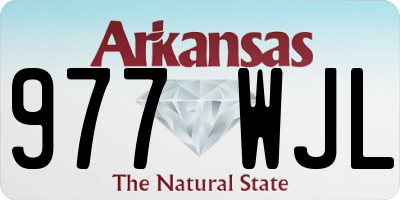 AR license plate 977WJL
