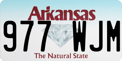 AR license plate 977WJM