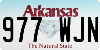 AR license plate 977WJN