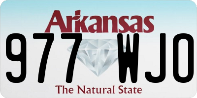 AR license plate 977WJO