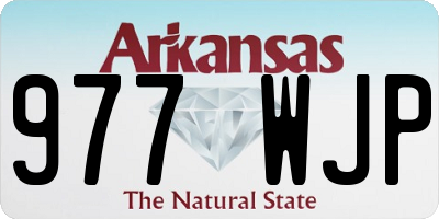 AR license plate 977WJP
