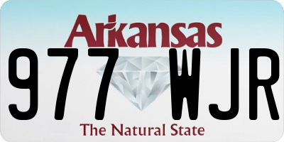 AR license plate 977WJR