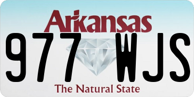 AR license plate 977WJS