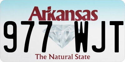 AR license plate 977WJT