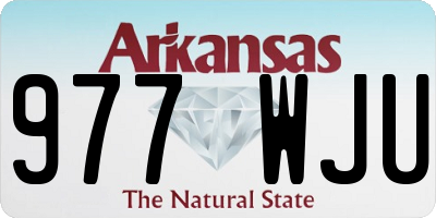 AR license plate 977WJU