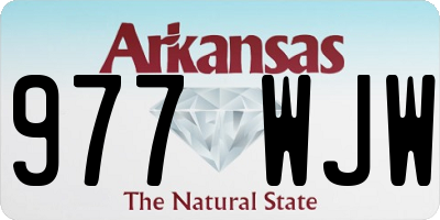 AR license plate 977WJW
