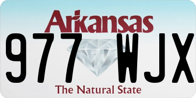 AR license plate 977WJX