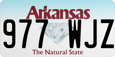 AR license plate 977WJZ