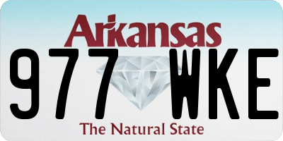 AR license plate 977WKE