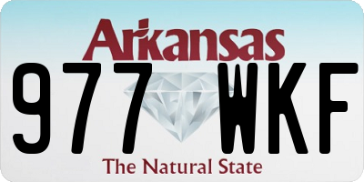 AR license plate 977WKF