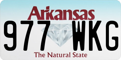 AR license plate 977WKG