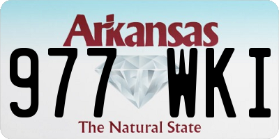 AR license plate 977WKI