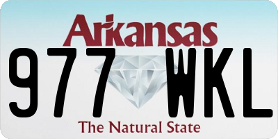 AR license plate 977WKL