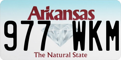 AR license plate 977WKM