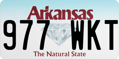 AR license plate 977WKT