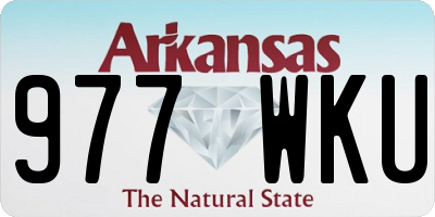 AR license plate 977WKU