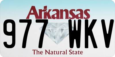 AR license plate 977WKV